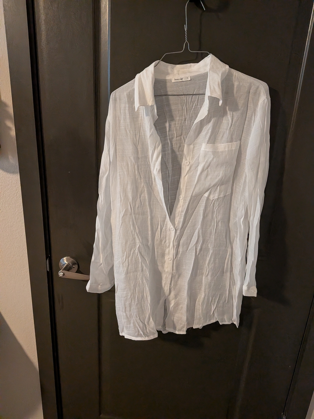 Lightweight White Button-Up Shirt